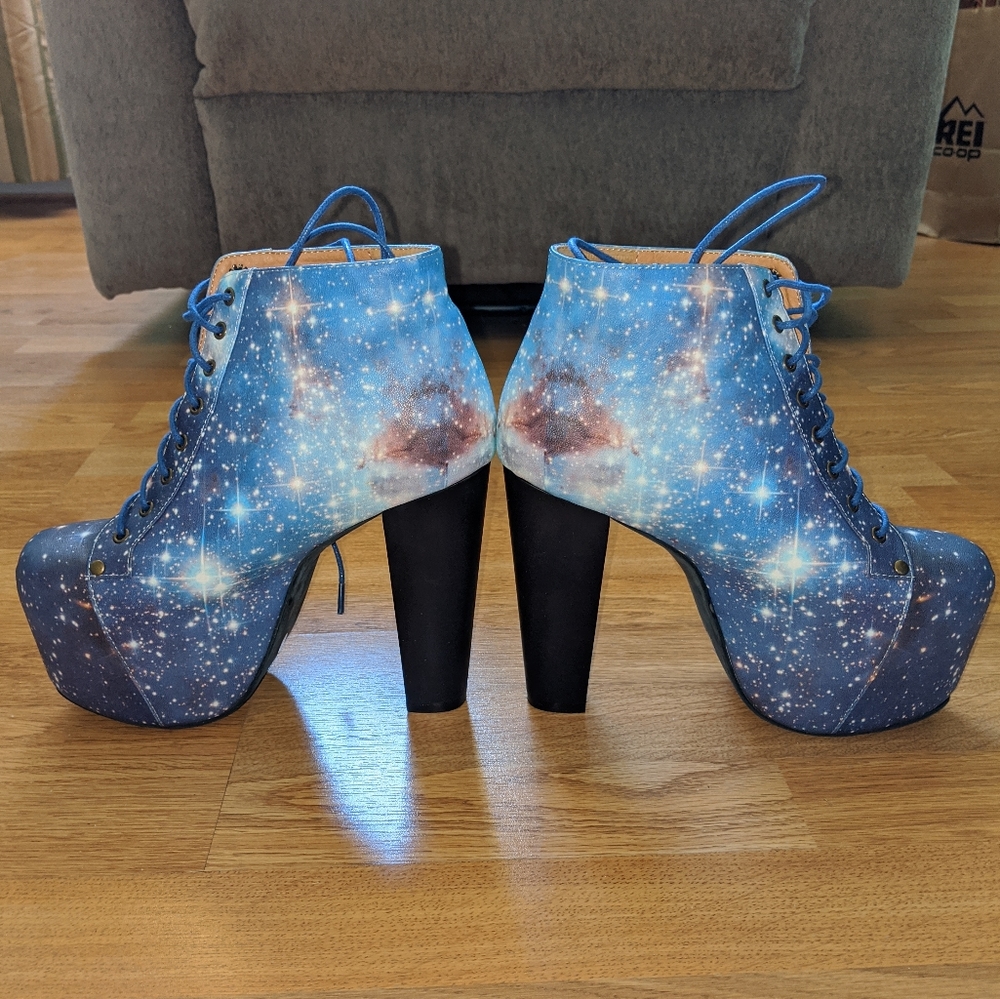 Lonely Soles Galaxy Blue booties size 38 (US 8)